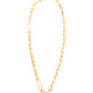 18K STAINLESS STEEL LOCK & CLIP CHAIN NECKLACE