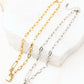 18K STAINLESS STEEL LOCK & CLIP CHAIN NECKLACE