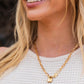 18K STAINLESS STEEL LOCK & CLIP CHAIN NECKLACE