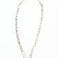 18K STAINLESS STEEL LOCK & CLIP CHAIN NECKLACE