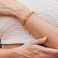 18K STAINLESS STEEL LAYERED PAPERCLIP BRACELET