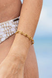 18K STAINLESS STEEL BARBED WIRE CHAIN BRACELET