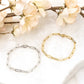 18K STAINLESS STEEL NON TARNISH PAPERCLIP BRACELET