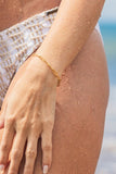 18K STAINLESS STEEL NON TARNISH PAPERCLIP BRACELET