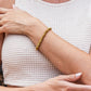 18K STAINLESS STEEL TWISTED BEAD BRACELET