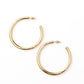 14K STAINLESS STEEL OPEN HOOP EARRINGS