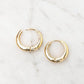 14K STAINLESS STEEL EVERYDAY HUGGIE EARRINGS