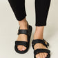 WILD DIVA VELCRO DOUBLE STRAP SLINGBACK SANDALS