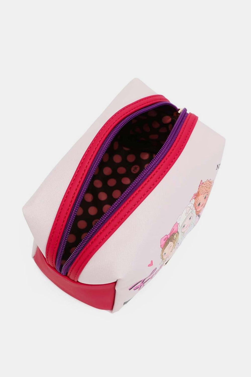 NICOLE LEE USA PRINTED EXTRA LARGE COSMETIC POUCH