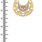 3 TONE LASER CUT ICONIC HOOP EARRINGS