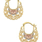 3 TONE LASER CUT ICONIC HOOP EARRINGS