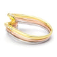 3 IN 1 TRI-TONE CZ TWISTING RINGS