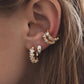 TAPERED BAGUETTE CZ HOOPS