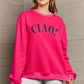 SIMPLY LOVE FULL SIZE CIAO！ROUND NECK SWEATSHIRT