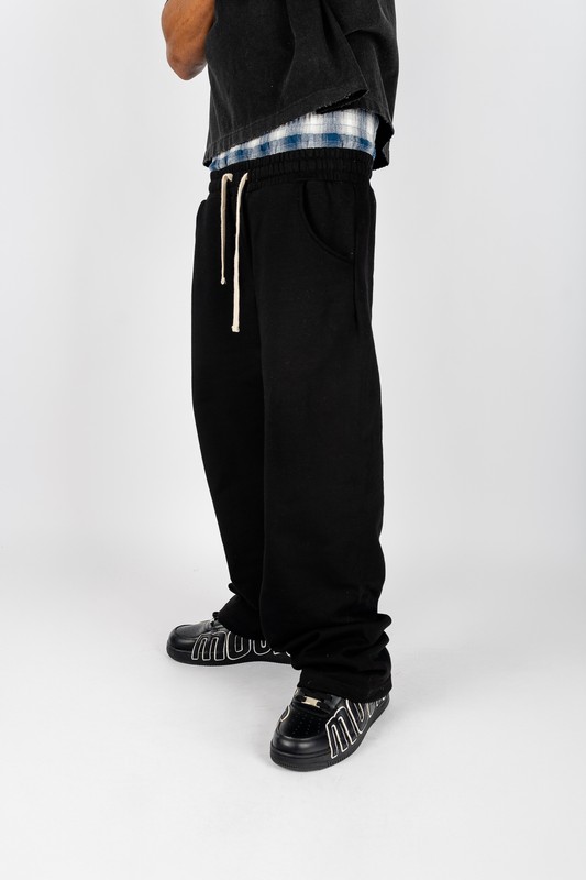 THE LABEL DOUBLE WAISTED SWEATPANTS