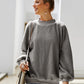 IVY LANE MOCK NECK DROPPED SHOULDER SWEATSHIRT