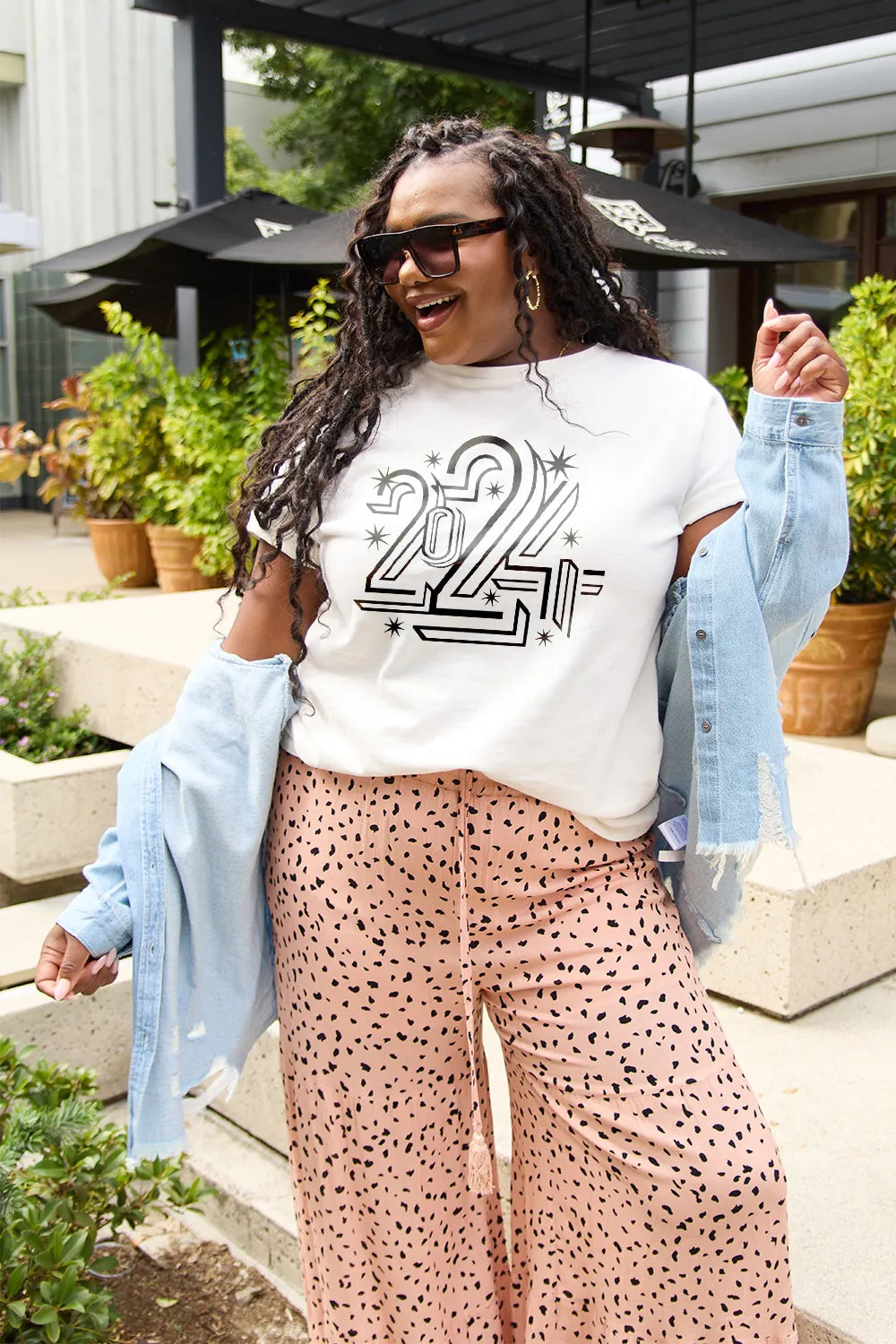 SIMPLY LOVE FULL SIZE 2024 ROUND NECK SHORT SLEEVE T-SHIRT