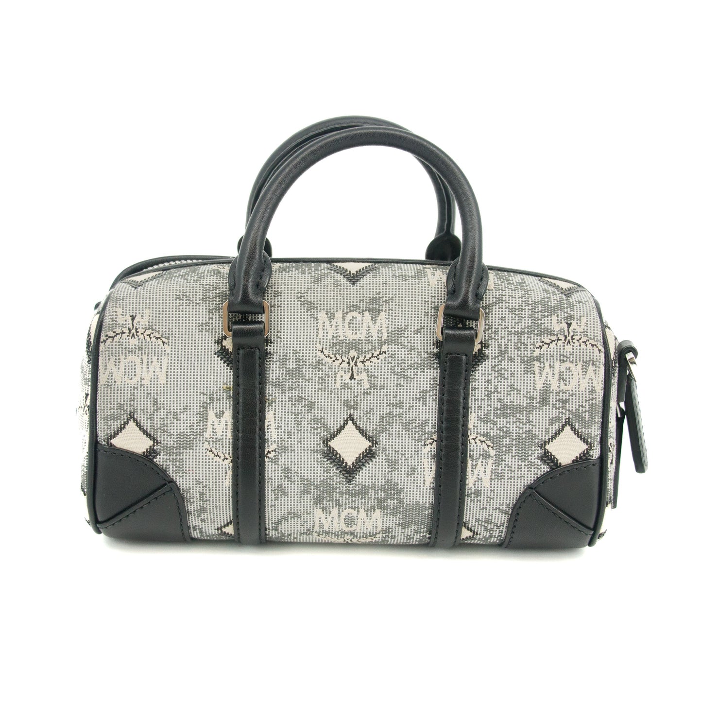 MCM AREN BOSTON JACQUARD SMALL 2 WAY SHOULDER BAG #2967