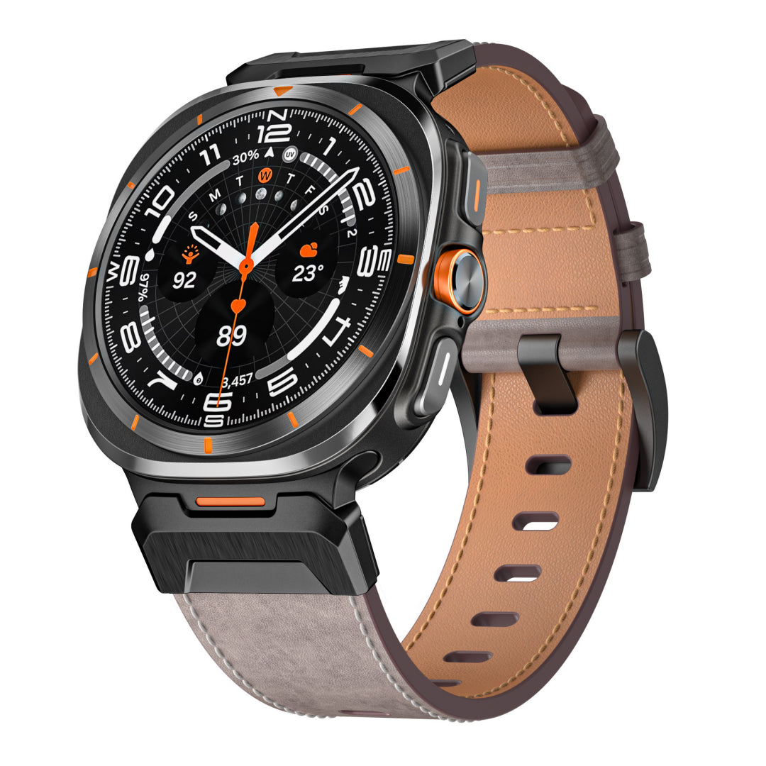 TACTICAL LEATHER BAND FOR SAMSUNG GALAXY WATCH ULTRA
