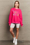 SIMPLY LOVE FULL SIZE I HATE WINTER DROPPED SHOULDER SWEATSHIRT