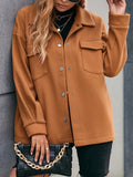 IVY LANE POCKETED SNAP DOWN DROPPED SHOULDER JACKET