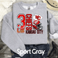 SUPER BOWL 3PEAT KINGDOM KANSAS CITY FOOTBALL CHIEFS T-SHIRT, THREE-PEAT FOOTBALL TEE, GAME DAY SHIRT GIFT COMFORT COLORS OVERSIZED LOOK (COPY)