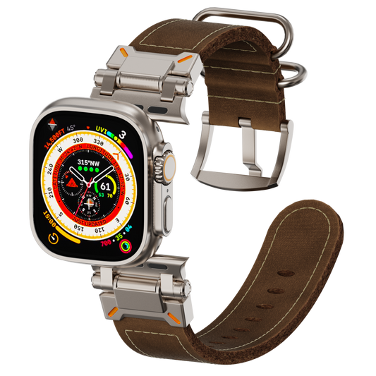 TACTICAL VINTAGE LEATHER BAND FOR APPLE WATCH