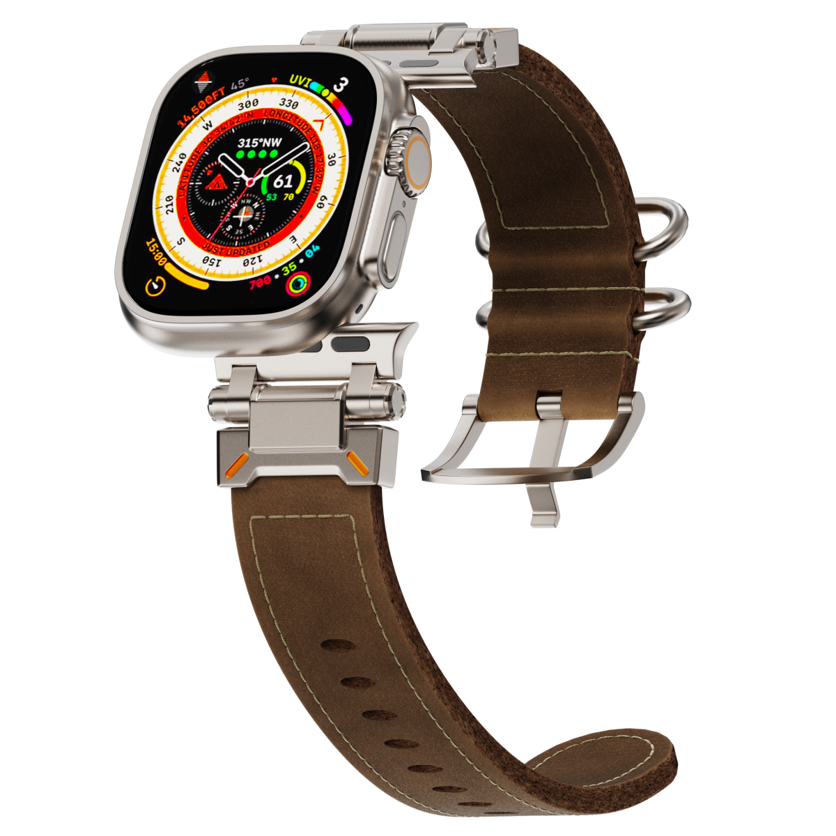TACTICAL VINTAGE LEATHER BAND FOR APPLE WATCH