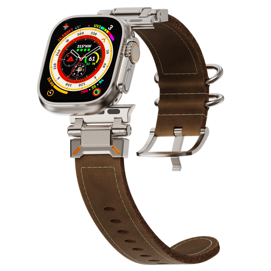 TACTICAL VINTAGE LEATHER BAND FOR APPLE WATCH