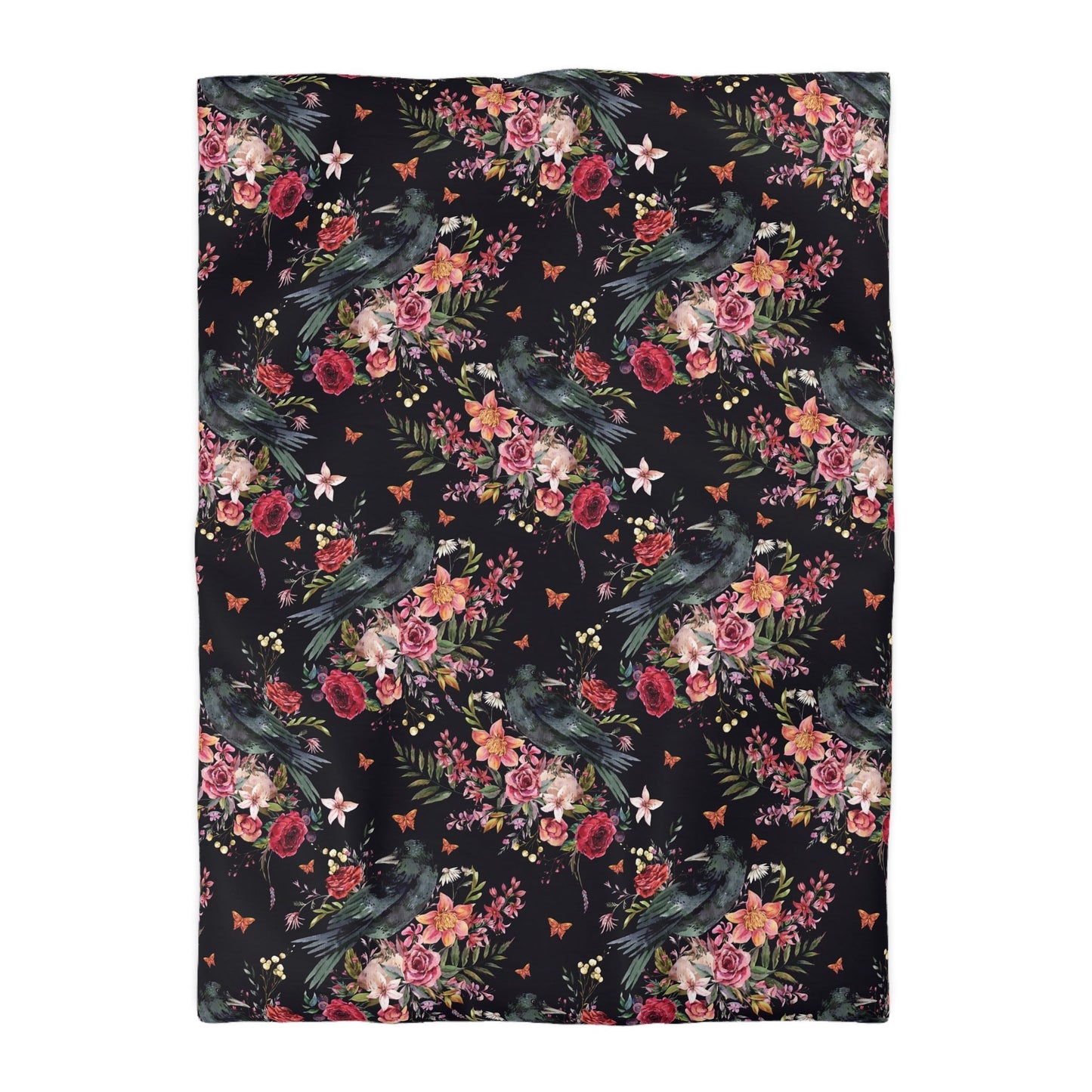 THE RAVEN OF THE WOOD MICROFIBER DUVET COVER