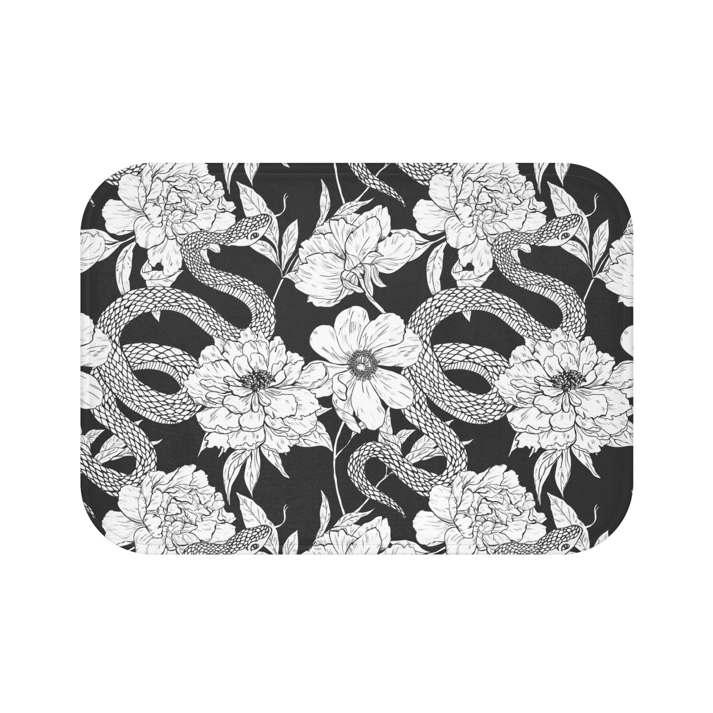 GARDEN IN GRAY MICROFIBER BATH MAT