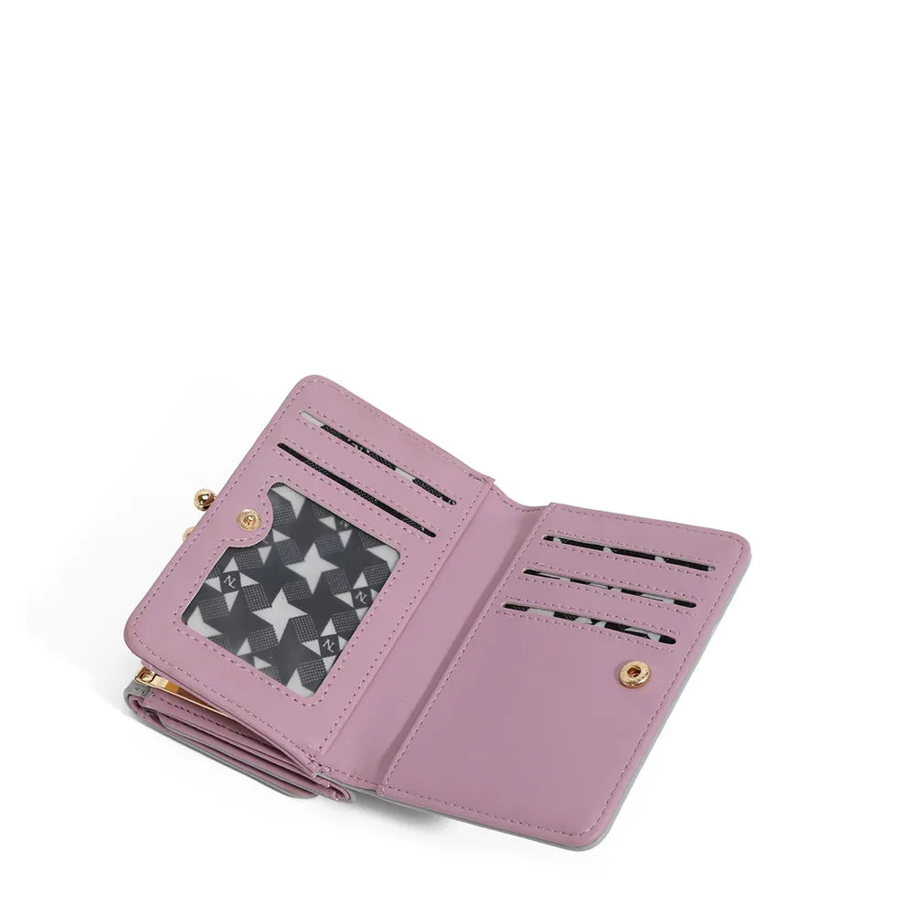 NICOLE LEE USA VEGAN LEATHER TRIFOLD WALLET