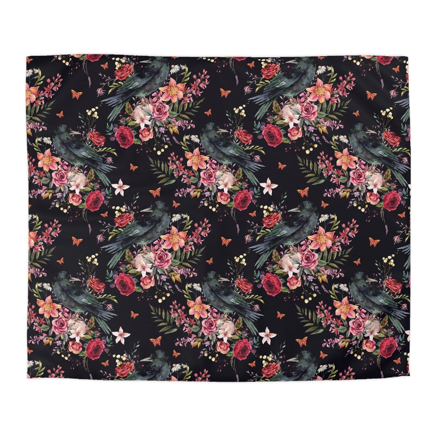 THE RAVEN OF THE WOOD MICROFIBER DUVET COVER