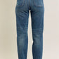 JUDY BLUE FULL SIZE HW VINTAGE WASH JEANS W/ DRAWSTRING PLUS SIZE