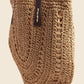 FAME STRAW BRAIDED ROUNDED TOTE BAG