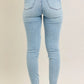 JUDY BLUE FULL SIZE MR TUMMY CONTROL VINTAGE WASH SKINNY JEANS PLUS SIZE