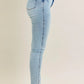 JUDY BLUE FULL SIZE MR TUMMY CONTROL VINTAGE WASH SKINNY JEANS PLUS SIZE