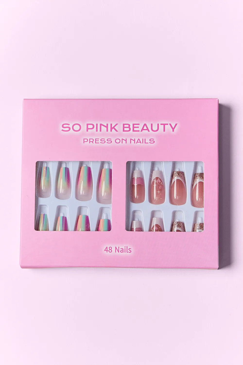 SO PINK BEAUTY PRESS ON NAILS 2 PACKS