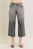 JUDY BLUE FULL SIZE WIDE LEG CAPRIS JEANS PLUS SIZE