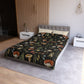 DARK FOREST PATTERN MICROFIBER DUVET COVER