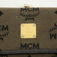 MCM BROWN CANVAS KISSLOCK WALLET #3937