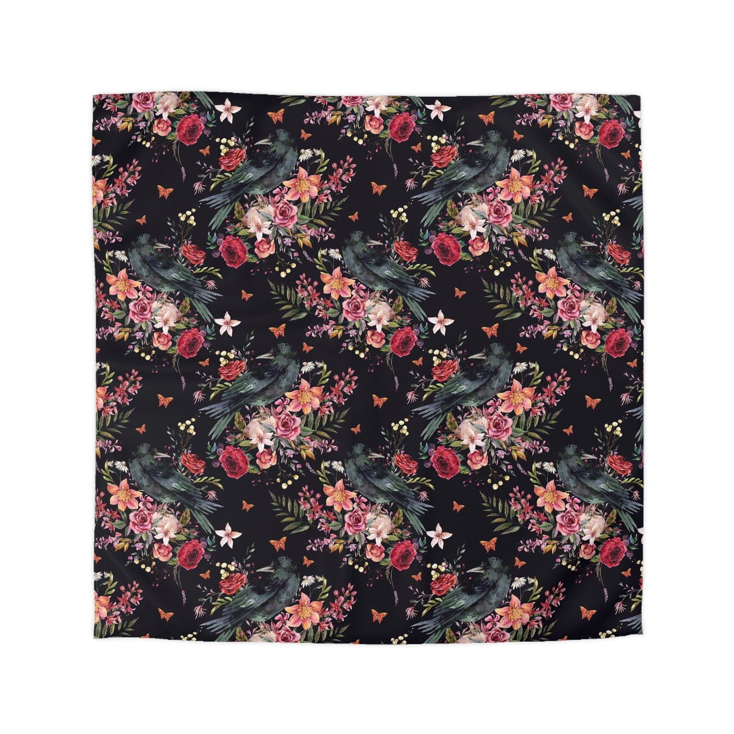 THE RAVEN OF THE WOOD MICROFIBER DUVET COVER