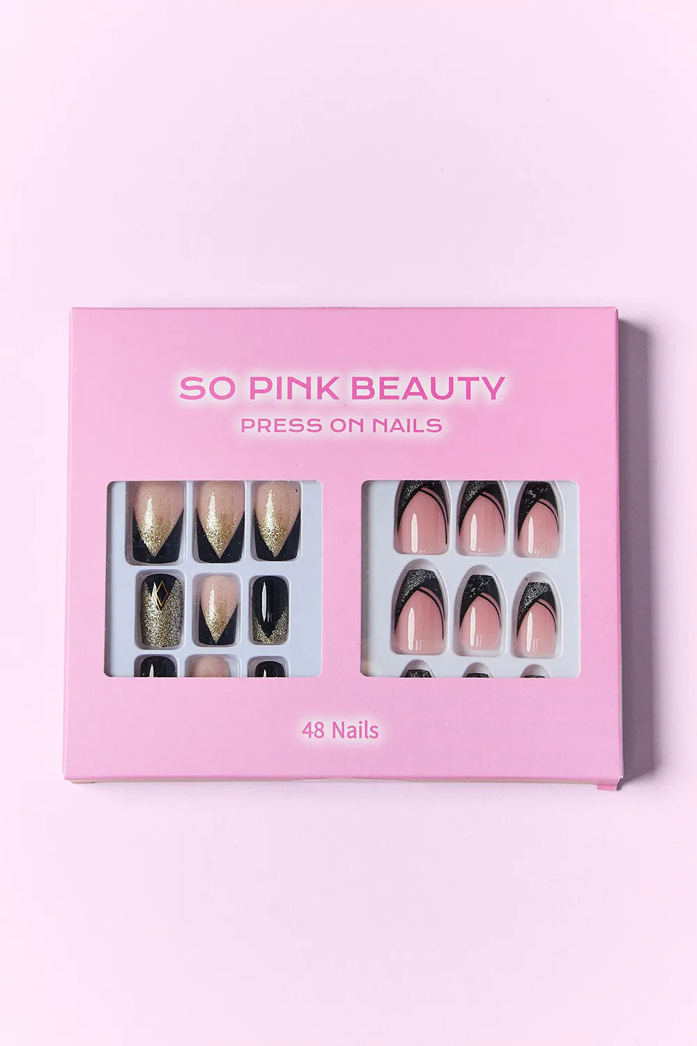 SO PINK BEAUTY PRESS ON NAILS 2 PACKS