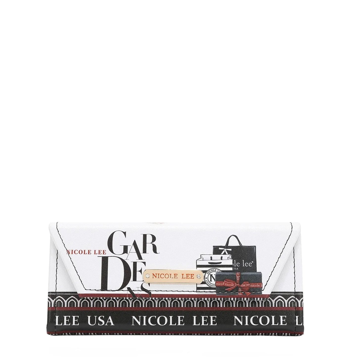 NICOLE LEE USA FOLDABLE GLASSES CASE