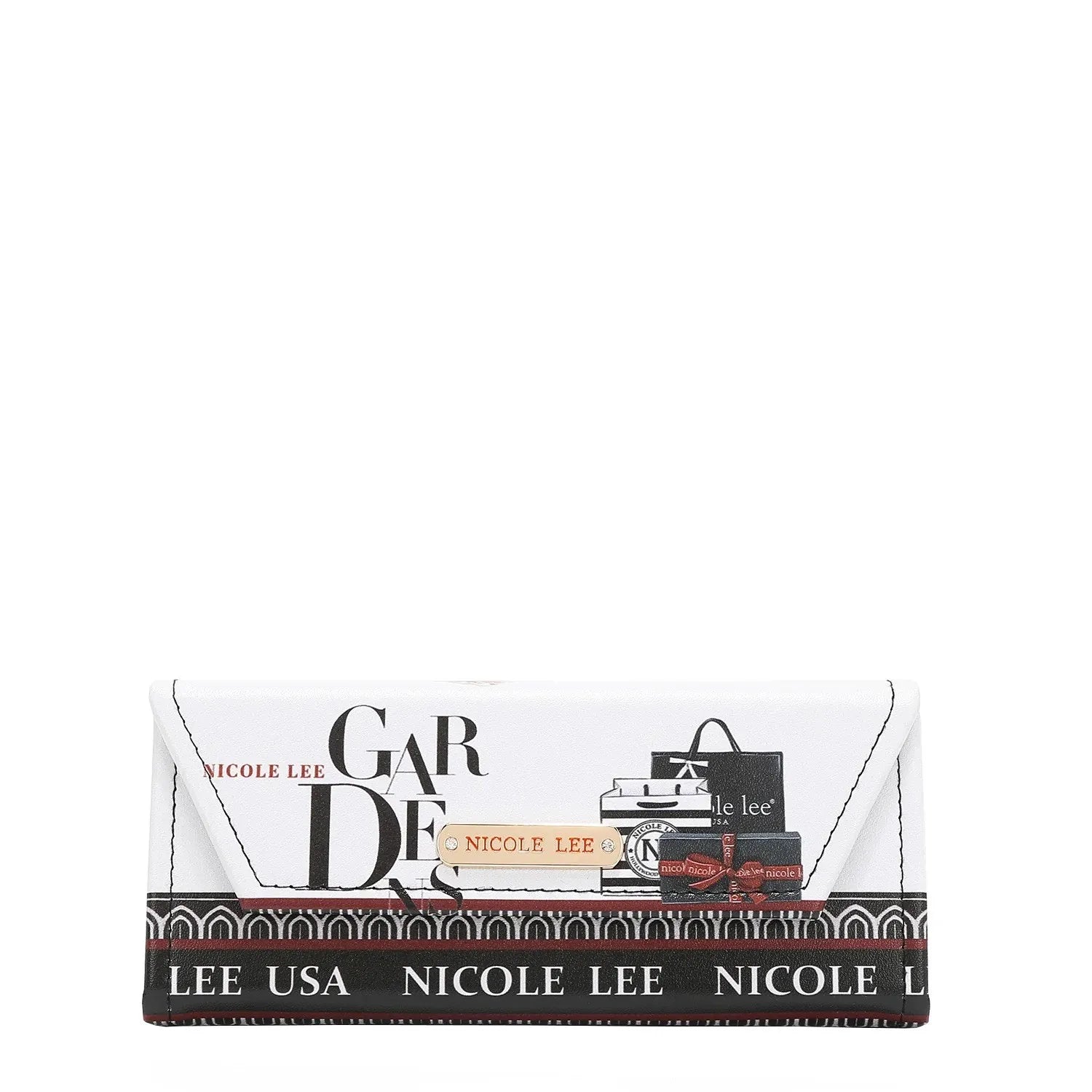 NICOLE LEE USA FOLDABLE GLASSES CASE