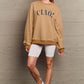 SIMPLY LOVE FULL SIZE CIAO！ROUND NECK SWEATSHIRT