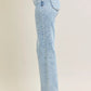 JUDY BLUE FULL SIZE HIGH WAIST STONE WASH STRAIGHT JEANS PLUS SIZE