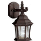 TOWNHOUSE 1-LIGHT 16"H OUTDOOR WALL LIGHT FIXTURE, TANNERY BRONZE FINISH BY KICHLER