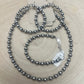 3mm and 6mm Sterling Silver Pearl Bracelet