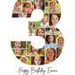 3rd Birthday Photo Collage Canva Template – Editable Milestone Poster